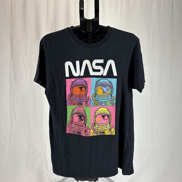 Hyperspace Other - Nasa Shirt Men's Large Black Logo Astronaut Graphic Tee Short Sleeve PreOwned